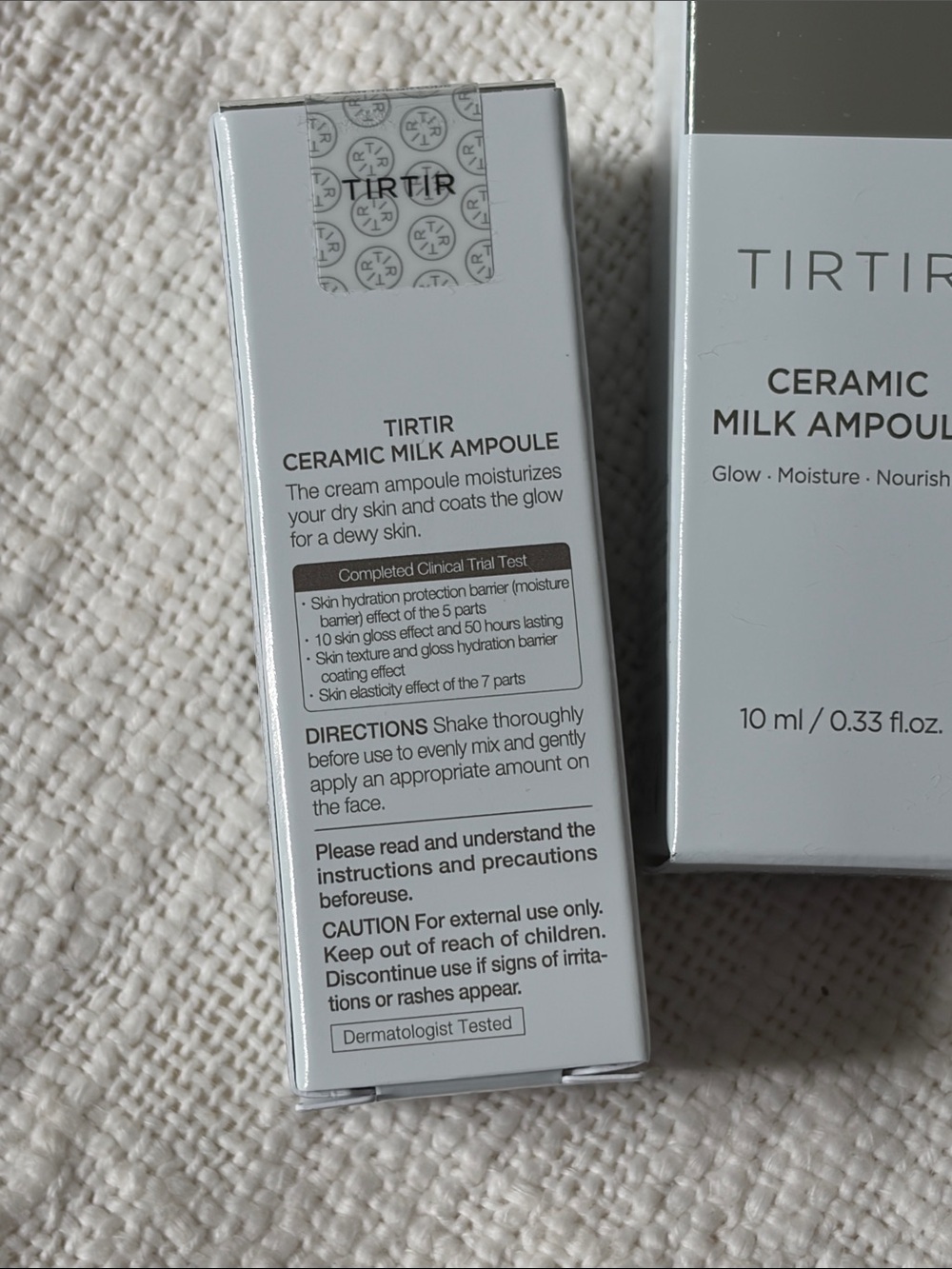 ⭐️ 5 for $20 - 2 New Tirtir Ceramic Milk Ampoule Moisturizer Samples .33oz each - Picture 3 of 5